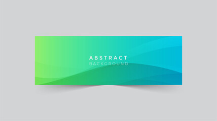 Abstract shapes background LinkedIn cover banner template