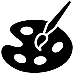 Color palette vector flat icon design.