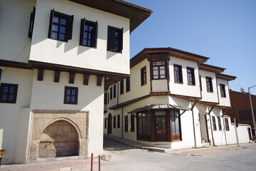 Traditional Turkish houses in Burdur, Turkiye