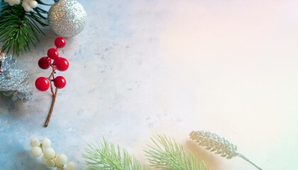 A stunning Christmas greeting card with a light background, perfect for adding personal text or congratulations. A modern home decor concept, blending elegance and festive charm.