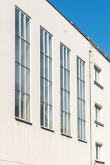 Building of Hus's choir in Nusle was designed in 1934 as a multi-purpose building. It is a relatively simple rectangular building with a slightly raised prismatic turret on the street corner.