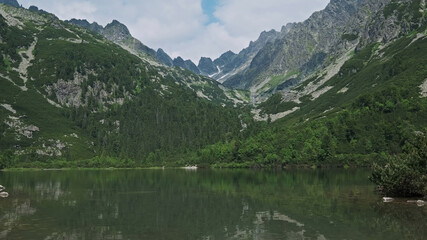 Fototapeta premium Poprad lake in High Tatras mountains