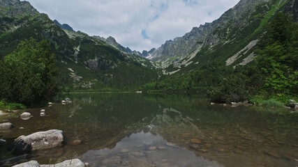 Poprad lake in High Tatras mountains