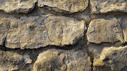 Obraz premium Aqueduct stones showing erosion patterns with grooves from rainwater over time