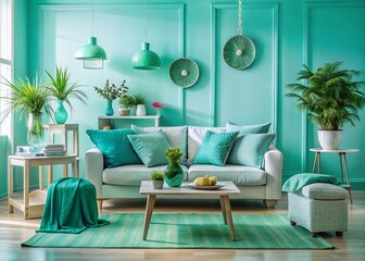 Tranquil Teal Mint Tones for a Serene and Refreshing Aesthetic in Home Decor and Fashion Inspiration