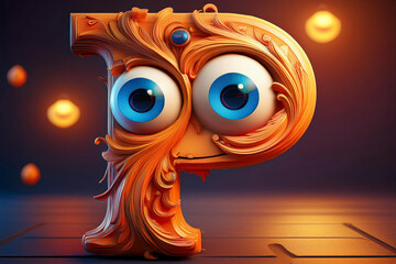 A-Z Personality Parade funny character of alphabet  