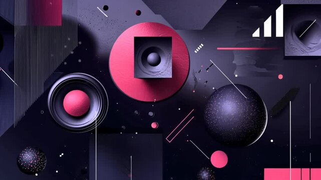 background with speakers