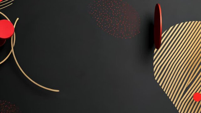 orange circles motion design animation