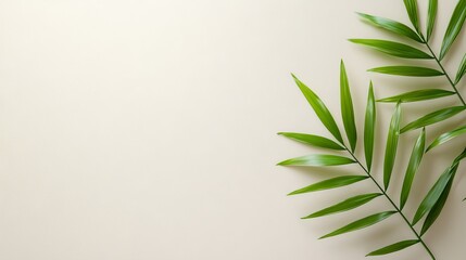 Naklejka premium Tropic palm leaves in summer. Exotic palm trees on transparent background.