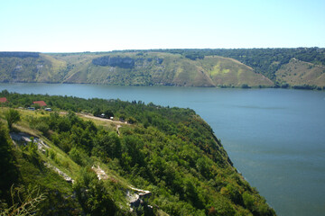 landscape, river and hill views