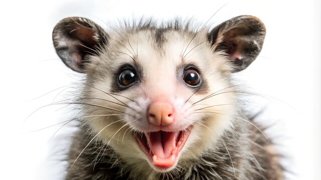 close up of a possum