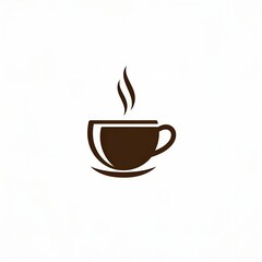 A cute cup of coffee logo vector, PNG file