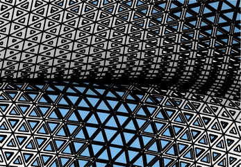 Abstract architecture building 3d illustration	