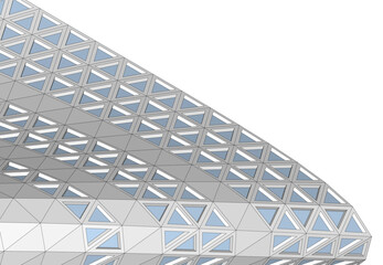 Abstract architecture building 3d illustration	