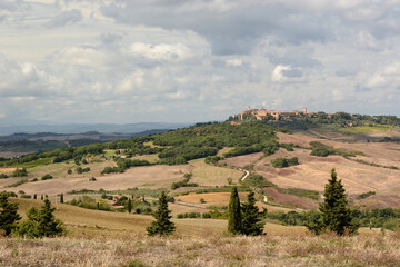 Fototapeta premium View of Pienza and Val d'Orcia. Tuscany. Italy