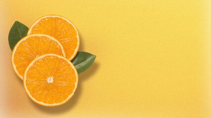 Naranjas en fondo de cascara de naranja