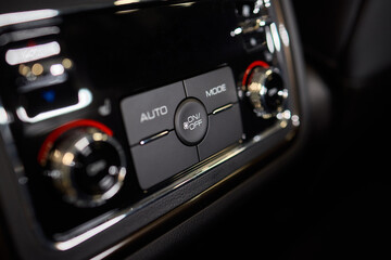 A close up of a car s rear air conditioning system