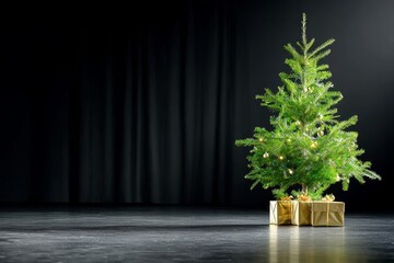 Fototapeta premium Decorations and gifts for a decorated Christmas tree