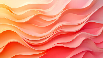 Fototapeta premium Pastel tint gradient background with wavy lines texture