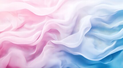 Fototapeta premium Soft pink and blue waves craft a serene and artistic backdrop.