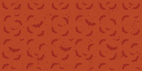Helloween background, bat pattern, space for text