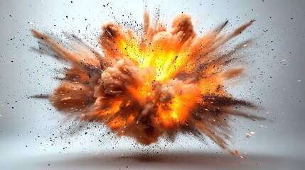 Eruption of Dust Particles in Beautiful Explosion