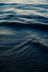 waves on the beach, long exposure
