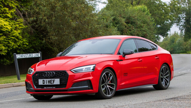 2017 red Audi A5 car