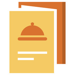 Fototapeta premium Food menu vector flat icon design.