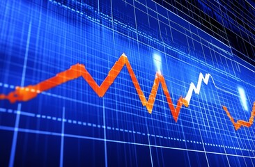 Naklejka premium Economic Report Analysis: Trade Statistics, Profit Rates, and Investment Research Displayed on Monitor with Charts and Graphs.