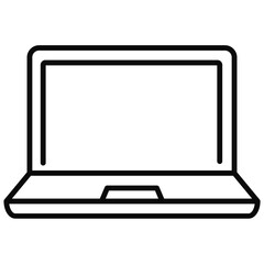 Laptop device vector flat icon design.