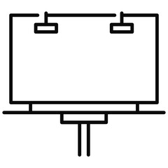 Bill board vector flat icon design.