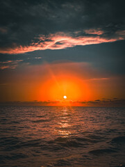 sunset in the sea © Tamara