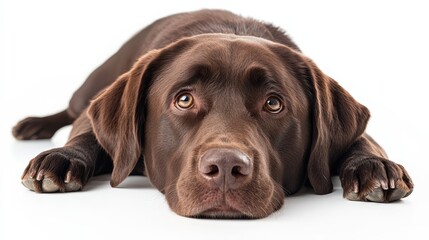 Fototapeta premium High-Quality Labrador Retriever Isolated Stock Photo with Cinematic Lighting