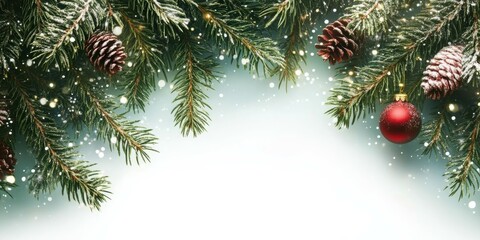 Festive Pine Branches A Natural and Elegant Christmas Decoration