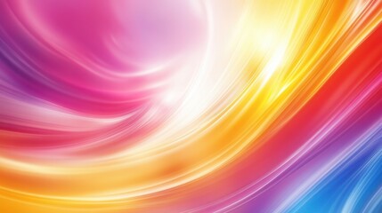 Obraz premium Vibrant swirls of pink, orange, and blue hues in a dynamic abstract design