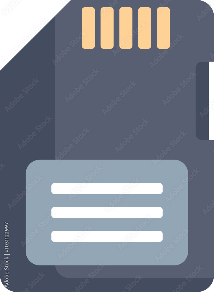 Poster digital memory card is being used to store important files and data