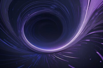 Obraz premium dark neon vortex with circular spiral effects and a glowing futuristic black hole appearance