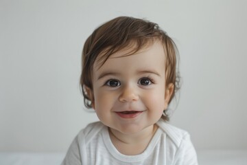 Fototapeta premium Cheerful Baby Expressing Joy
