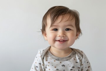 Fototapeta premium Adorable Baby Showing Joy