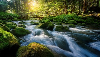 stream in the forest