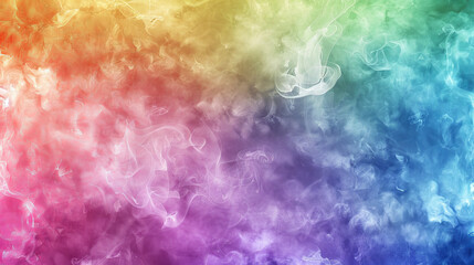 Fototapeta premium Watercolor Illustration of Swirling Rainbow Colors, Concept of Vibrant Spectrum, Artistic Expression, Colorful Abstract Art, energy flow, smoke effect. Background