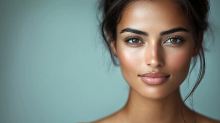Fototapeta premium Closeup Portrait of Elegant and Alluring Female Beauty