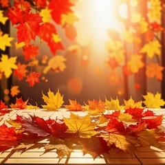 autumn leaves on the ground