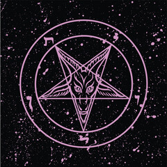 Sigil of Baphomet, pattern, background