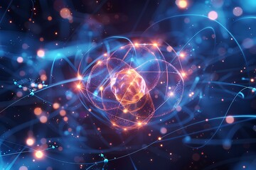 Fototapeta premium A bunch of lights that are in the air