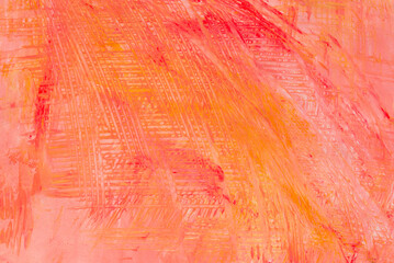 red and orange painted background on paper texture
