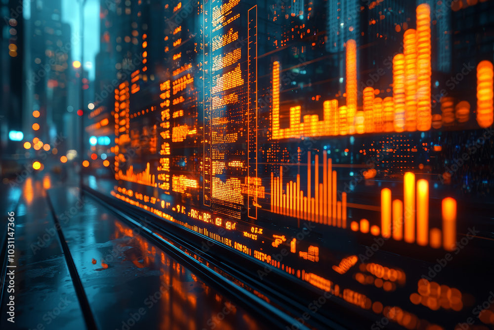 Poster a business using ai to analyze market trends and make data-driven decisions to stay ahead of the com