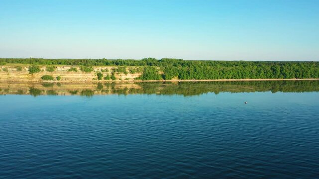 Aerial 4K video from drone to Pakri Cliff in Paldiski. Estonia, Paldiski