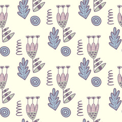 seamless pattern with flowers